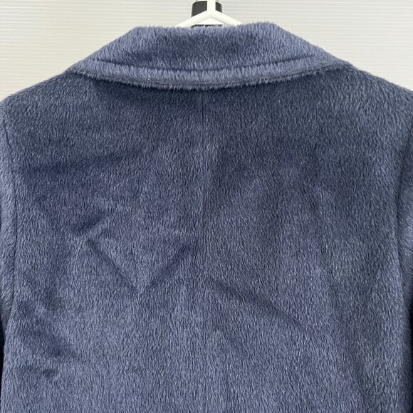 VTG Donovans Baby Llama & Wool 3/4 Length Winter Coat Blue/Purple Sz 12‎ - Picture 8 of 16